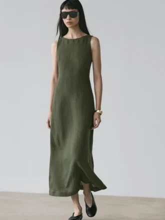 Abito lungo in lino