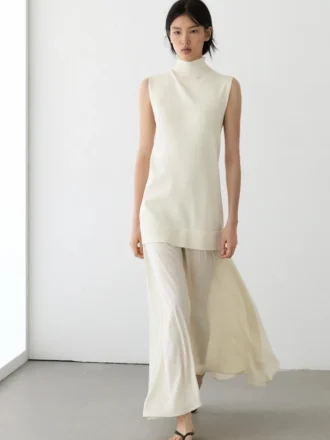 Abito midi in maglia abbinato