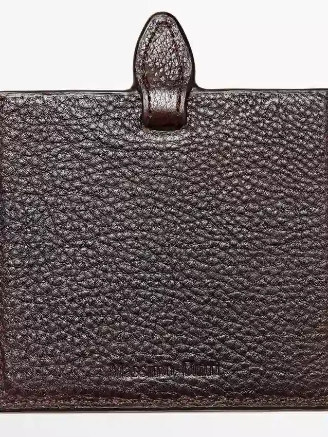 Astuccio in pelle nappa con specchio Astuccio in pelle nappa con specchio