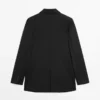 Blazer in lana extrafine a due bottoni