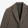 Blazer sartoriale in lana a quadri Blazer sartoriale in lana a quadri