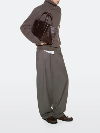 Borsa Icon Mini Md in pelle testurizzata