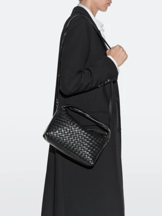 Borsa in nappa intrecciata media