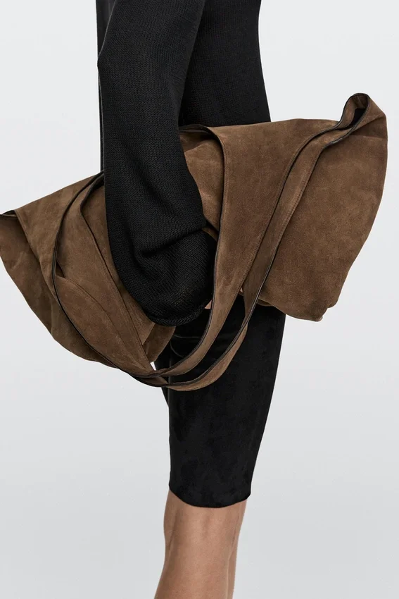 Borsa maxi in pelle crosta Borsa maxi in pelle crosta