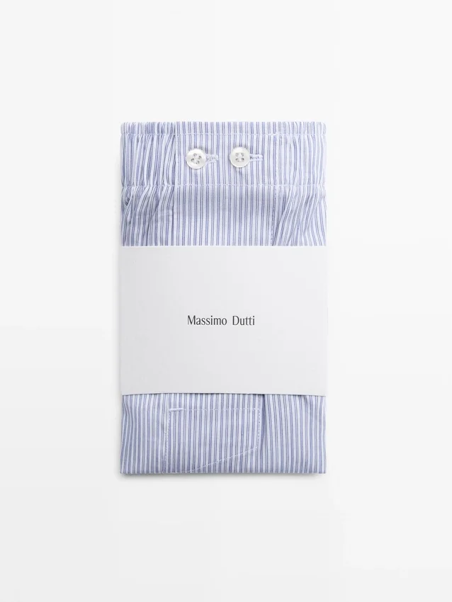 Boxer a righe 100% cotone Boxer a righe 100% cotone