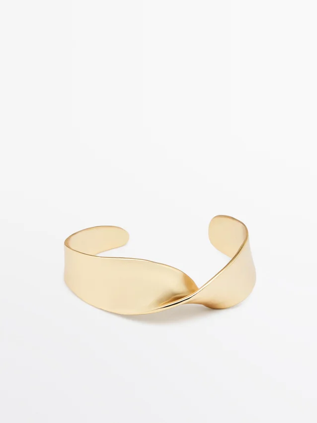 Bracciale largo testurizzato Bracciale largo testurizzato