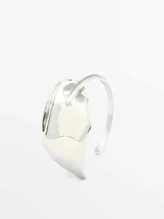 Bracciale largo testurizzato