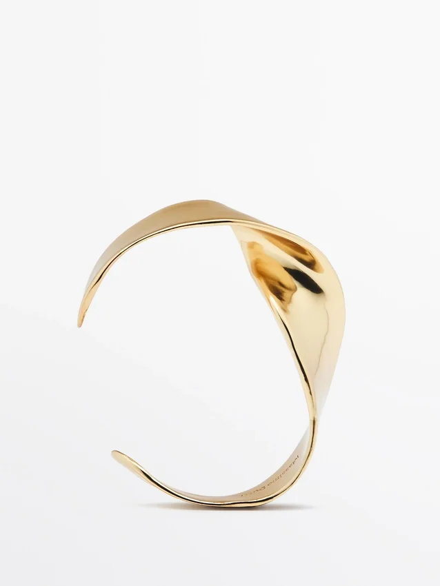 Bracciale largo testurizzato Bracciale largo testurizzato