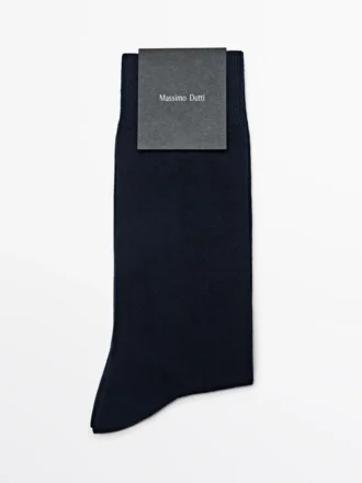 Calzini in maglia liscia misto cotone