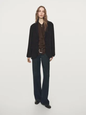 Camicetta fluida con volant