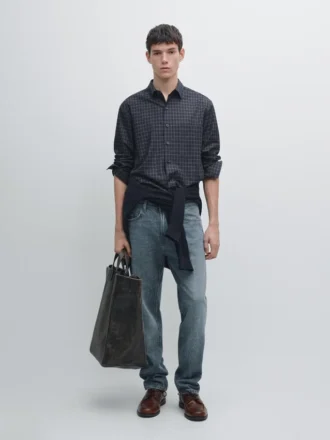 Camicia a quadri dalla vestibilità comoda