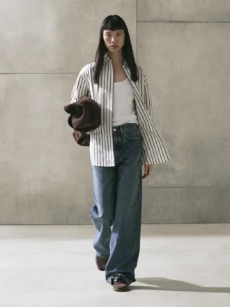 Camicia a righe 100% cotone