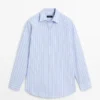 Camicia a righe 100% cotone
