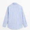 Camicia a righe 100% cotone