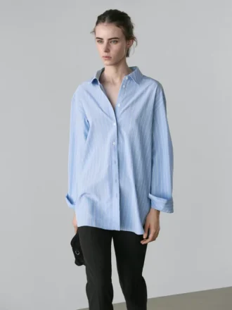 Camicia a righe dal taglio ampio