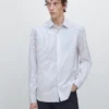 Camicia a righe dalla vestibilità regolare
