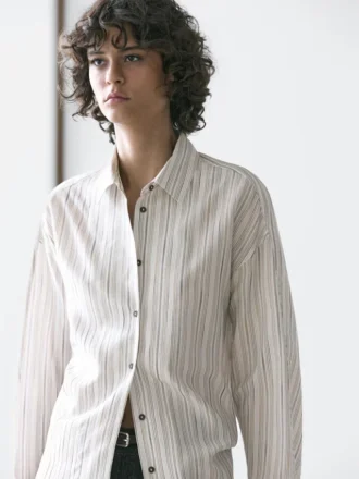 Camicia fluida a righe