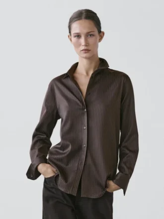 Camicia fluida a righe