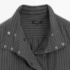 Camicia fluida a righe con dettaglio sul colletto