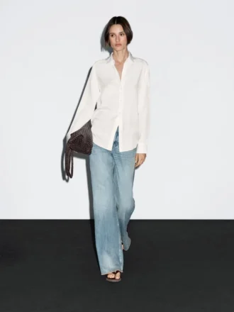 Camicia fluida con colletto