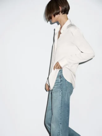 Camicia fluida con colletto