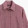 Camicia fluida con dettagli a righe