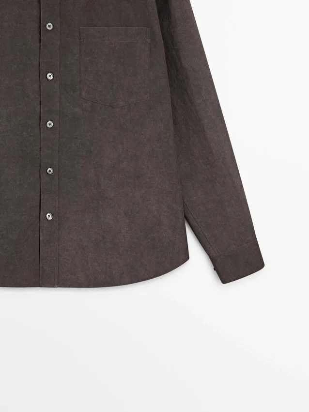 Camicia fluida con tasca Camicia fluida con tasca