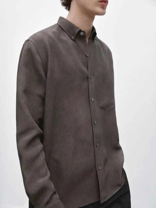 Camicia fluida con tasca Camicia fluida con tasca