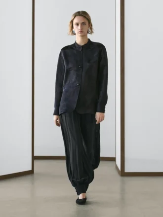 Camicia fluida in jacquard