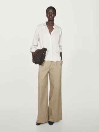 Camicia fluida in raso