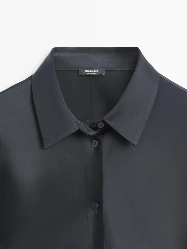 Camicia fluida in raso Camicia fluida in raso