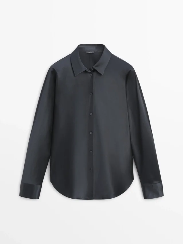 Camicia fluida in raso Camicia fluida in raso