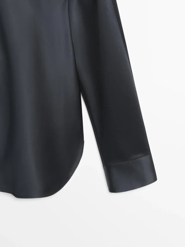 Camicia fluida in raso Camicia fluida in raso