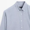 Camicia in cotone melange dalla vestibilità regolare