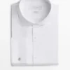 Camicia in cotone slim fit con doppio polsino