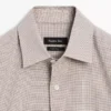 Camicia in misto cotone pied-de-poule