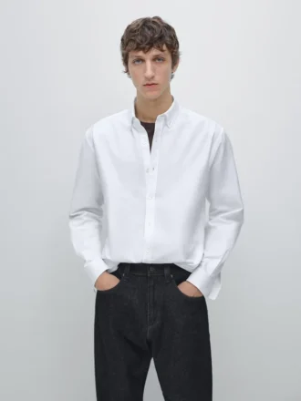 Camicia Oxford in cotone 100%, vestibilità regolare