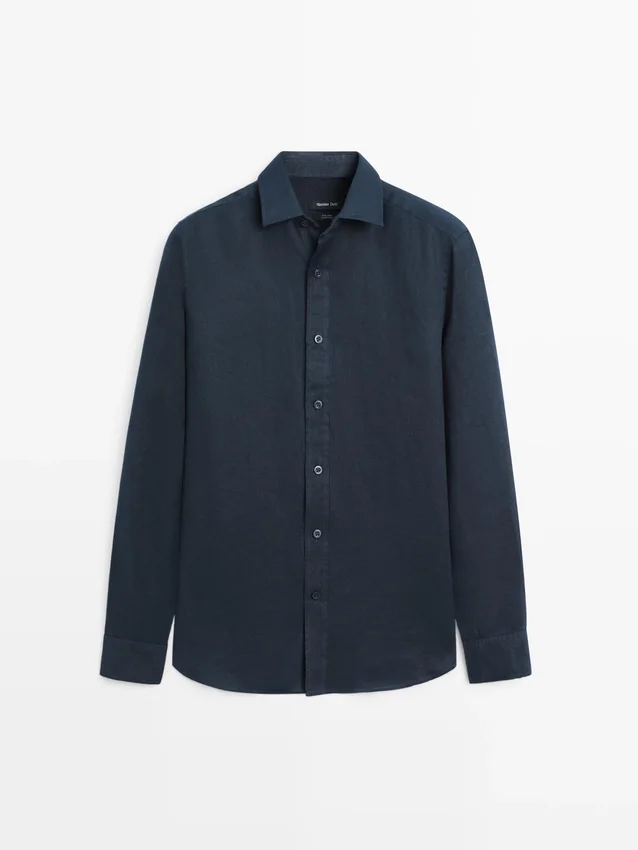 Camicia slim fit 100% lino Camicia slim fit 100% lino