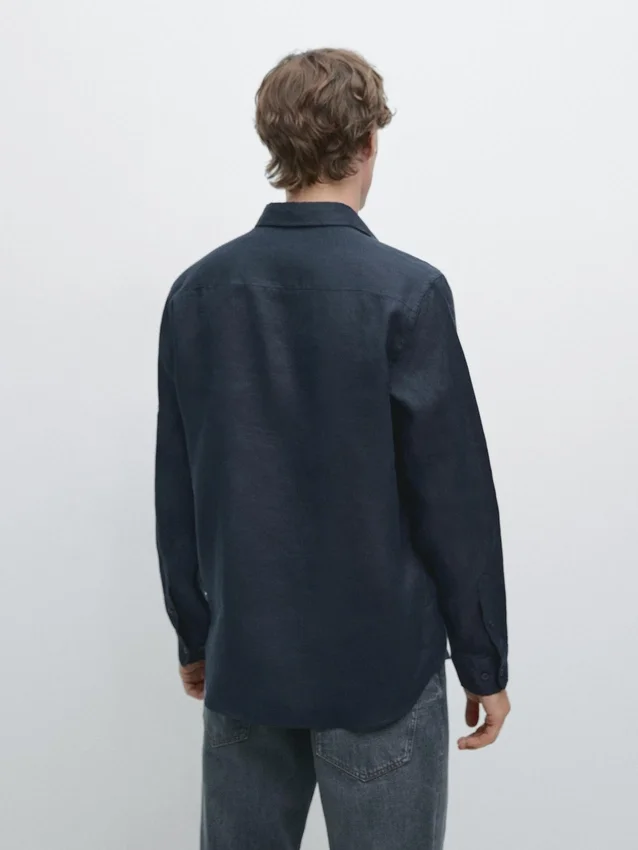 Camicia slim fit 100% lino Camicia slim fit 100% lino