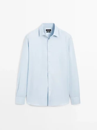 Camicia slim fit in 100% cotone Oxford