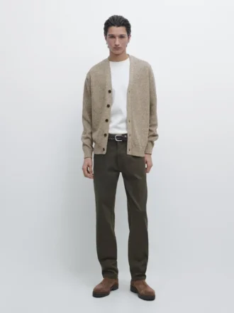 Cardigan in maglia di cotone con bottoni