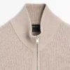Cardigan in maglia di cotone con zip