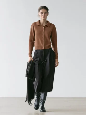 Cardigan in maglia di lana