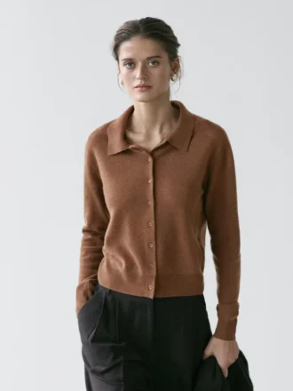 Cardigan in maglia di lana