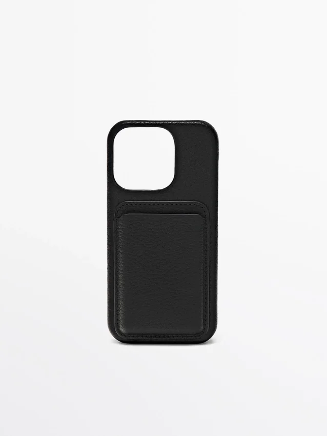 Custodia per iPhone 16 Pro in pelle nappa Custodia per iPhone 16 Pro in pelle nappa