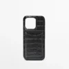 Custodia per iPhone 16 Pro in pelle nappa