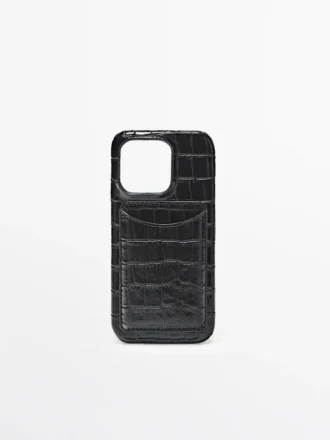Custodia per iPhone 16 Pro in pelle nappa