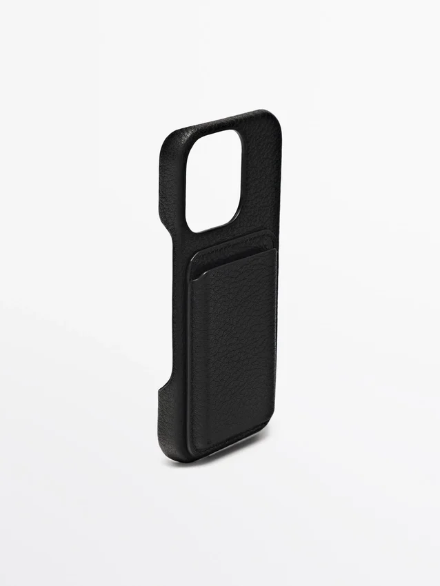 Custodia per iPhone 16 Pro in pelle nappa Custodia per iPhone 16 Pro in pelle nappa