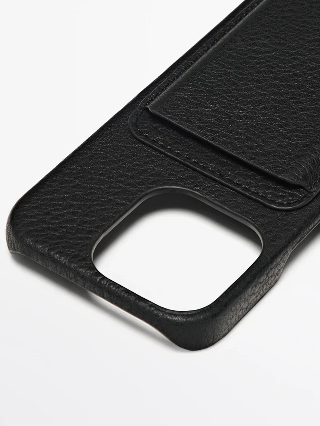 Custodia per iPhone 16 Pro in pelle nappa Custodia per iPhone 16 Pro in pelle nappa