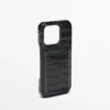 Custodia per iPhone 16 Pro in pelle nappa